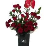 Velvet Red Rose bag