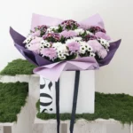 Purple & White Daisy Bag