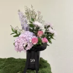Blush Elegance Flowers bag