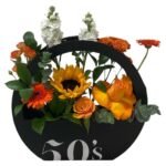 Orange Love Flowers Bag